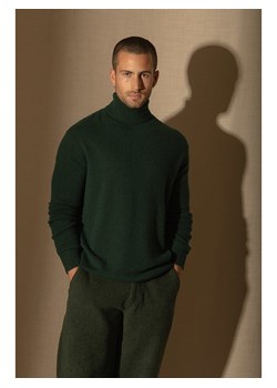 Perfect Cashmere Kaszmirowy golf &quot;Trevor&quot; w kolorze ciemnozielonym ze sklepu Limango Polska w kategorii Swetry męskie - zdjęcie 187718774