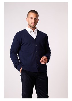 Perfect Cashmere Kaszmirowy kardigan &quot;Errol&quot; w kolorze granatowym ze sklepu Limango Polska w kategorii Swetry męskie - zdjęcie 187718814