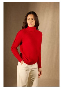 Perfect Cashmere Kaszmirowy golf &quot;Albany&quot; w kolorze czerwonym ze sklepu Limango Polska w kategorii Swetry damskie - zdjęcie 187718862