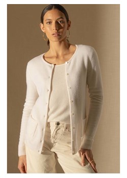 Perfect Cashmere Kaszmirowy kardigan &quot;Amy&quot; w kolorze beżowym ze sklepu Limango Polska w kategorii Swetry damskie - zdjęcie 187718884