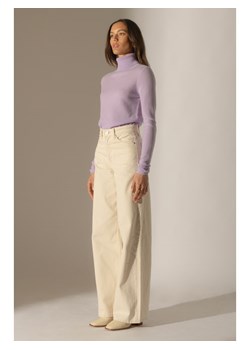 Perfect Cashmere Kaszmirowy golf w kolorze fioletowym ze sklepu Limango Polska w kategorii Swetry damskie - zdjęcie 187718910