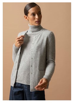 Perfect Cashmere Kaszmirowy kardigan w kolorze szarym ze sklepu Limango Polska w kategorii Swetry damskie - zdjęcie 187718962