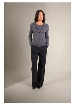 Perfect Cashmere Kaszmirowy kardigan &quot;Emma&quot; w kolorze antracytowym ze sklepu Limango Polska w kategorii Swetry damskie - zdjęcie 187719034