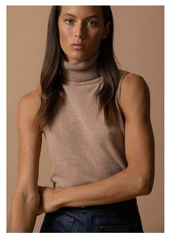 Perfect Cashmere Kaszmirowy top w kolorze karmelowym ze sklepu Limango Polska w kategorii Bluzki damskie - zdjęcie 187719254