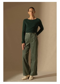 Perfect Cashmere Kaszmirowy sweter w kolorze ciemnozielonym ze sklepu Limango Polska w kategorii Swetry damskie - zdjęcie 187719284