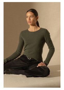 Perfect Cashmere Kaszmirowy sweter &quot;Oprah&quot; w kolorze khaki ze sklepu Limango Polska w kategorii Swetry damskie - zdjęcie 187719381
