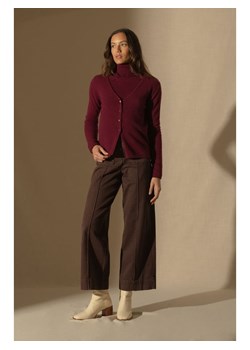 Perfect Cashmere Kaszmirowy kardigan w kolorze bordowym ze sklepu Limango Polska w kategorii Swetry damskie - zdjęcie 187719410