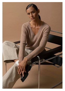 Perfect Cashmere Kaszmirowy sweter &quot;Penelope&quot; w kolorze beżowym ze sklepu Limango Polska w kategorii Swetry damskie - zdjęcie 187719442