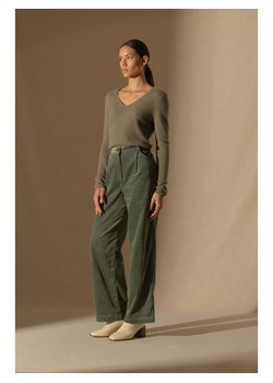 Perfect Cashmere Kaszmirowy sweter w kolorze khaki ze sklepu Limango Polska w kategorii Swetry damskie - zdjęcie 187719483