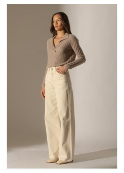 Perfect Cashmere Kaszmirowy sweter w kolorze beżowym ze sklepu Limango Polska w kategorii Swetry damskie - zdjęcie 187719503