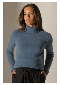 Perfect Cashmere Kaszmirowy golf w kolorze niebieskim ze sklepu Limango Polska w kategorii Swetry damskie - zdjęcie 187719634