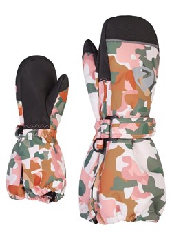 Ziener Rękawiczki narciarskie &quot;Lanup&quot; w kolorze jasnoróżowo-zielono-białym ze sklepu Limango Polska w kategorii Rękawiczki dziecięce - zdjęcie 187720063
