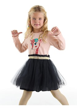 Denokids Sukienka &quot;Pink Gazelle&quot; w kolorze granatowo-jasnoróżowym ze sklepu Limango Polska w kategorii Sukienki dziewczęce - zdjęcie 187721080