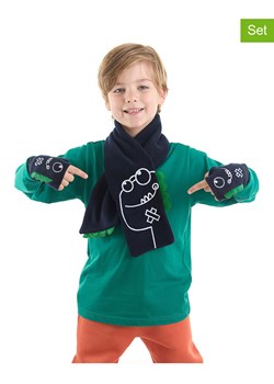 Denokids 2-częściowy zestaw akcesoriów zimowych w kolorze granatowym ze sklepu Limango Polska w kategorii Szaliki dziecięce - zdjęcie 187721194