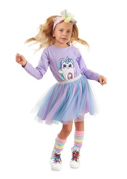 Denokids Sukienka &quot;Catcorn&quot; w kolorze lawendowym ze sklepu Limango Polska w kategorii Sukienki dziewczęce - zdjęcie 187721331