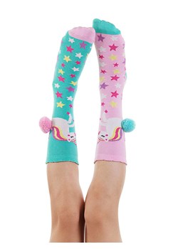 Denokids Skarpety w kolorze jasnoróżowo-turkusowym ze sklepu Limango Polska w kategorii Skarpetki dziecięce - zdjęcie 187722220