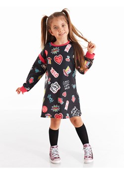 Denokids Sukienka &quot;Good Vibes&quot; w kolorze czarnym ze wzorem ze sklepu Limango Polska w kategorii Sukienki dziewczęce - zdjęcie 187722311