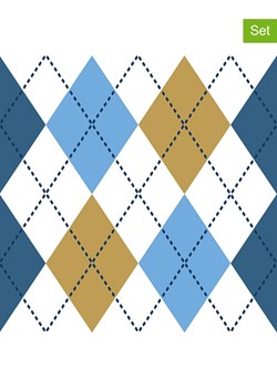 ppd Serwetki (40 szt.) &quot;Mulberry&quot; w kolorze niebiesko-musztardowym ze sklepu Limango Polska w kategorii Akcesoria kuchenne - zdjęcie 187723862