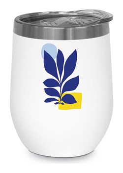 ppd Kubek termiczny &quot;Maritime Village&quot; w kolorze biało-niebieskim - 350 ml ze sklepu Limango Polska w kategorii Kubki termiczne - zdjęcie 187723901