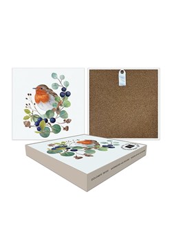 ppd Podkładka w kolorze biało-pomarańczowo-zielonym - 20,5 x 20,5 cm ze sklepu Limango Polska w kategorii Akcesoria kuchenne - zdjęcie 187723903