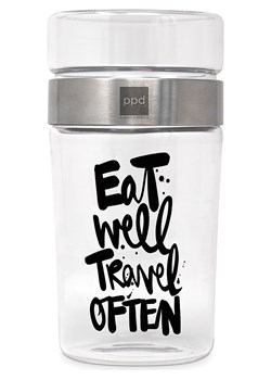 Tee-Zeit mit ppd Pojemnik &quot;Eat well&quot; w kolorze czarnym na lunch ze sklepu Limango Polska w kategorii Pojemniki kuchenne - zdjęcie 187723950