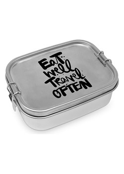 ppd Pojemnik &quot;Eat Well&quot; w kolorze srebrnym na lunch - 16,5 x 6 x 14 cm ze sklepu Limango Polska w kategorii Pojemniki kuchenne - zdjęcie 187723951