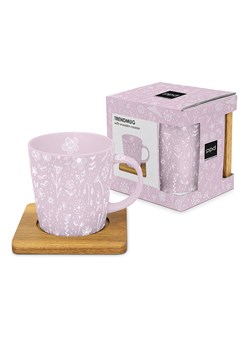 ppd Kubek jumbo &quot;Pure Flower&quot; w kolorze jasnoróżowo-jasnobrązowym - 350 ml ze sklepu Limango Polska w kategorii Naczynia - zdjęcie 187723954