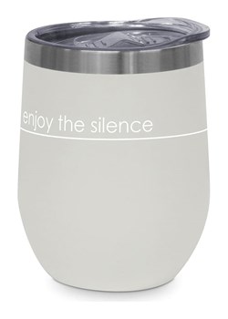ppd Kubek termiczny &quot;Pure Silence&quot; w kolorze szarym - 350 ml ze sklepu Limango Polska w kategorii Kubki termiczne - zdjęcie 187723971