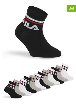 Fila Skarpety (12 par) w kolorze białym, szarym i czarnym ze sklepu Limango Polska w kategorii Skarpetki dziecięce - zdjęcie 187725971