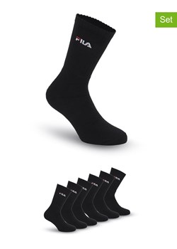 Fila Skarpety (6 par) w kolorze czarnym do tenisa ze sklepu Limango Polska w kategorii Skarpetki męskie - zdjęcie 187726090