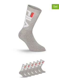 Fila Skarpety (6 par) w kolorze szarym do tenisa ze sklepu Limango Polska w kategorii Skarpetki męskie - zdjęcie 187726121