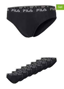 Fila Slipy (8 par) w kolorze czarnym ze sklepu Limango Polska w kategorii Majtki męskie - zdjęcie 187726521