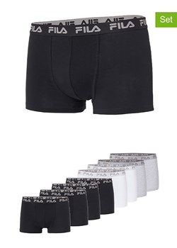Fila Bokserki (8 par) w kolorze czarnym, białym i szarym ze sklepu Limango Polska w kategorii Majtki męskie - zdjęcie 187726571