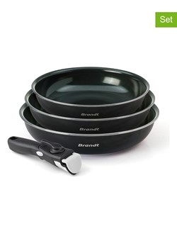 Brandt 4-częściowy zestaw w kolorze czarnym ze sklepu Limango Polska w kategorii Garnki - zdjęcie 187726950