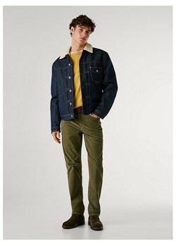 Pepe Jeans Spodnie sztruksowe - Slim fit - w kolorze khaki ze sklepu Limango Polska w kategorii Spodnie męskie - zdjęcie 187727624
