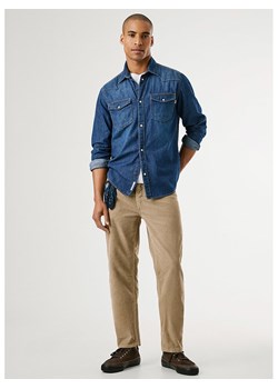 Pepe Jeans Spodnie sztruksowe - Slim fit - w kolorze beżowym ze sklepu Limango Polska w kategorii Spodnie męskie - zdjęcie 187727633