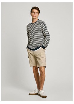 Pepe Jeans Bojówki w kolorze beżowym ze sklepu Limango Polska w kategorii Spodenki męskie - zdjęcie 187727931