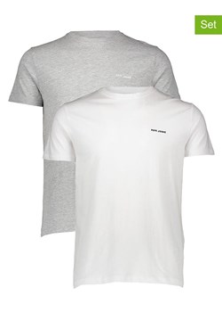 Pepe Jeans Koszulki (2 szt.) w kolorze szarym i białym ze sklepu Limango Polska w kategorii T-shirty męskie - zdjęcie 187728080