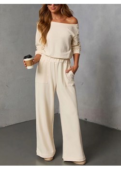 LA Angels 2-częściowy zestaw w kolorze kremowym ze sklepu Limango Polska w kategorii Spodnie damskie - zdjęcie 187732760