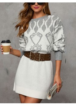 LA Angels Sukienka dzianinowa w kolorze białym ze sklepu Limango Polska w kategorii Sukienki - zdjęcie 187732900