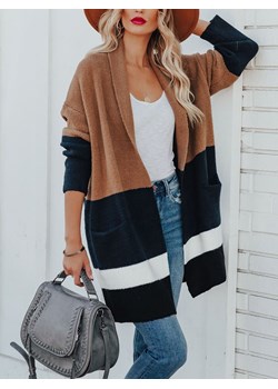 LA Angels Kardigan w kolorze granatowo-jasnobrązowym ze sklepu Limango Polska w kategorii Swetry damskie - zdjęcie 187733591