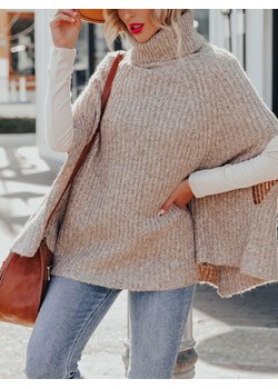 LA Angels Ponczo w kolorze beżowym ze sklepu Limango Polska w kategorii Swetry damskie - zdjęcie 187733632