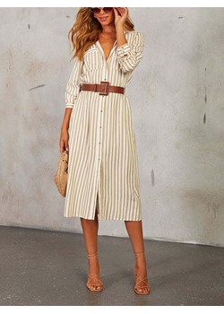 LA Angels Sukienka w kolorze beżowo-białym ze sklepu Limango Polska w kategorii Sukienki - zdjęcie 187734712