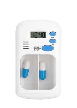 DAM Pudełko w kolorze biało-niebieskim na tabletki ze sklepu Limango Polska w kategorii Akcesoria i przechowywanie - zdjęcie 187738402