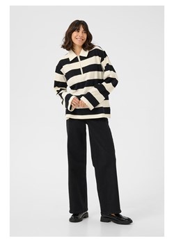 Kaffe Koszulka polo w kolorze kremowo-czarnym ze sklepu Limango Polska w kategorii Bluzki damskie - zdjęcie 187740780