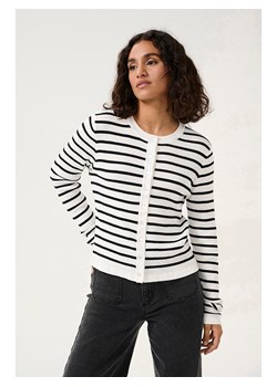 Kaffe Kardigan &quot;Lilibeth&quot; w kolorze biało-czarnym ze sklepu Limango Polska w kategorii Swetry damskie - zdjęcie 187742030