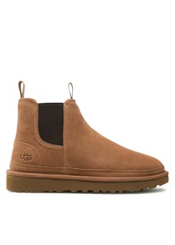 Sztyblety Ugg M Neumel Chelsea 1121644 Brązowy ze sklepu eobuwie.pl w kategorii Buty zimowe męskie - zdjęcie 187742783