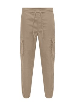 ONLY &amp; SONS Bojówki &quot;Garda&quot; w kolorze beżowym ze sklepu Limango Polska w kategorii Spodnie męskie - zdjęcie 187743332