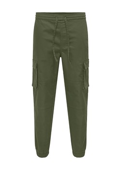 ONLY &amp; SONS Bojówki &quot;Garda&quot; w kolorze ciemnozielonym ze sklepu Limango Polska w kategorii Spodnie męskie - zdjęcie 187743334