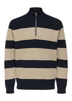ONLY &amp; SONS Sweter &quot;Phil&quot; w kolorze beżowo-czarnym ze sklepu Limango Polska w kategorii Swetry męskie - zdjęcie 187743764